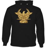 SPQR Mens Roman Empire Standard Hoodie Gladiator Gym Training Top MMA Eagle L beige
