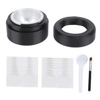 Reusable Pods Kit with 50pcs Aluminum Foil Lids Refillable Coffee Pods for Nestle 40 to 230ml black