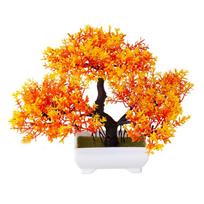 Artificial Plant Bonsai Fake Plant Flower Potted Small Tree žalia