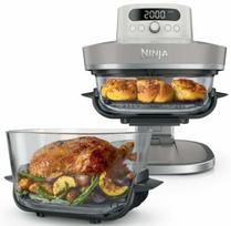 Karšto oro gruzdintuvė Ninja Crispi Pro 7-in-1 AS101EULG, pilka sp., 1050 W, 5.7 l