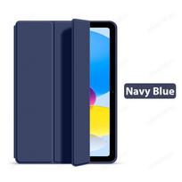 For Ipad Case A16 10 9 9th 10th Generation  Pro 13 11th M5 M4 12.9 Funda For iPad Air 11 M3 M2 5 4 3 Mini 6 7 A17 10.9 Cover Air 11 M2 M3 tamsiai mėlyna spalva