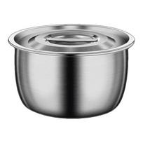 Bacon Grease Container with Strainer 1.34/2.5L Stainless Steel Oil Container Heavy-Duty Butter M A gray