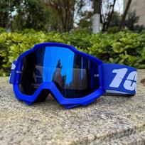 Motocross Goggles Motorcycle Glasses Sunglasses Silicone Anti-slip High Quality Windproof Cycling Racing Goggles As pictured blue
