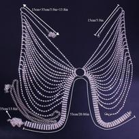 Drop Shipping Crystal Thong Body Chain Jewelry Bikini Waist Chains Bodysuit Lingerie gray