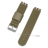 Nailono Odos Riešinis Dirželis SWATCH Serijai Drobės Pakeičiamas Laikrodžio Dirželis 17mm 19mm 20mm Apyrankė Vyrams Moterims Apyrankės Aksesuarai 20mm brown