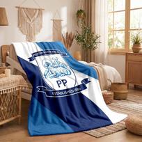 Preston North End Football Print Flannel Blanket Soft Warm Sofa Bed Throw Blanket For Home Office Bedroom 75x90cm