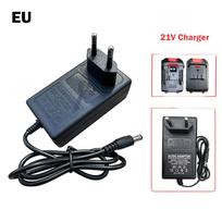 21V elektrinio įrankio adapteris 1A baterijos transformatorius ličio baterijos įkroviklis elektrinių įrankių priedai EU