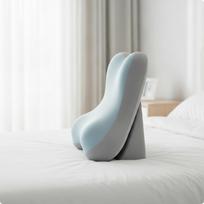 Lovos atlošo pagalvė Kvėpuojanti skaitymo pagalvė Ergonomiška sofai Blue Gray