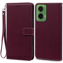 Skirta Moto G35 5G dėklas Piniginė Odinis Atverčiamas Dangtelis Skirta Motorola G35 Dėklas Knygos Formos Dangtelis Skirta Moto G35 Dėklas Coque Fundas Capa For Moto G35 5G black