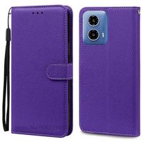 Skirta Motorola G04 dėklas Odinė piniginė Atverčiamas telefono dėklas Skirta Moto G04 dėklas Knygos tipo dangtelis Skirta Motorola Moto G04 dėklas Dangtelis Fundas Korpusas For Moto G04 blue
