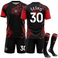 CR7 Manchester United Special Edition Pre-match Training Jersey 2627 New Style Black Red Devils Suit M XXXL