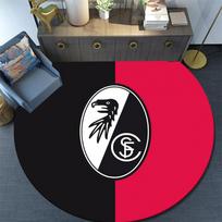 SC Freiburg,Round Area Rug,Carpet Rug for Living Room Bedroom Sofa Playroom Decor,Non-slip Floor Mat 80cmx80cm