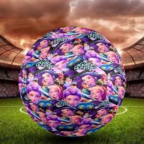 KPop Demon Hunters Print Size 5 Soccer Ball, Standard Match Football for Sports Game and Team Practice, Ideal Gift for Soccer Fans Size 5 white