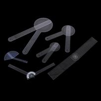 6Pcs/Set Goniometer Joint Ruler Orthopedics Angle Rule Spinal Finger Angle Ruler one size gray