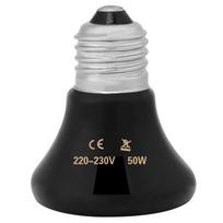50‑100W Infrared Ceramic Emitter Pet Heater Lamp Reptile Light Bulb 50W gray