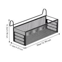 Bedside Hanging Storage Basket Shelf Organizer Rack for Dorm Bed & Bunk L