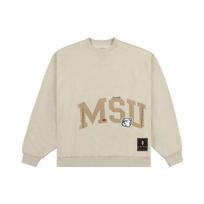 Travis Scott X Mitchell & Ness Mississippi State Bulldogs Pullover Sweatshirt FC9327-MSSTAN1 2XL beige