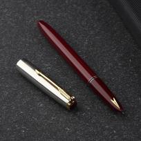HERO 616S Fountain Pen Metal Barrel Dark Nib Ink Pen Classic Vintage Upgrade Night Red F Dark Nib
