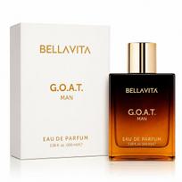 Bella Vita prabangus G.O.A.T. EDP vyrams su bergamote, levanda ir pačiuliu | Ilgai išliekantis EDP kvepalai, 100 ml 100ml black
