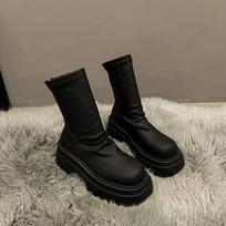 Thick heel small short boots women's new autumn versatile and thin small thick-soled thin boots 40 juoda