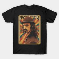 Vintažiniai Frank Zappa marškinėliai Roko muzikos albumo stiliaus grafiniai marškinėliai S-5XL L brown