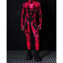 Vyriškas 3D skaitmeninės spaudos suaugusiųjų Helovino kostiumas Adult 3XL black