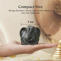 Astrotalk Pyrite Ganesha Ji Murti | Ganesh Idol for Wealth, Prosperity & Positivity | Ganesh Idol for Home Decor & Car D black