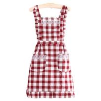 Breathable Cotton Cooking Aprons Wipeable Hands Multipurpose Stain-Resistant Apron Anti Dirty Sleeveless Apron Household Kitchen gray