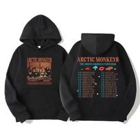 Arctic Monkeys Retro Rock Graphic Unisex Hoodie M black
