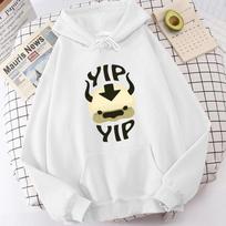 Džemperiai Appa Yip Yip Unisex Džemperis Avataras Paskutinis Oro Valdovas Laisvas Gatvės Drabužis Avataras Paskutinis Oro Valdovas Džemperis su Gobtuvu XL white