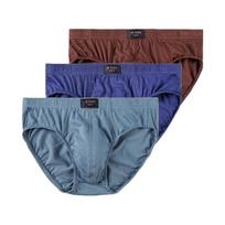 3 vnt. vyriški apatiniai medvilninės kelnaitės patogios kelnaitės seksualios kelnaitės vienspalvės apatinės kelnės didelis dydis L XL 2XL 3XL 4XL 5XL 6XL 7XL 3XL brown