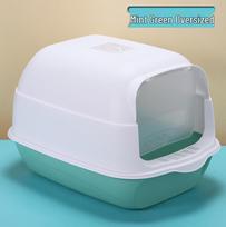 Fully Enclosed Oversized Deodorizing Cat Litter Box - Anti-Splash Design for Small Kittens Litter Box white