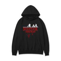 RogueWave Populiarus Stranger Things Laisvalaikio Drabužiai Grafika Su Gobtuvu XL black