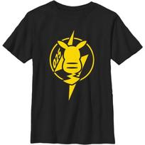 Pokémon Kids' Pokemon Pikachu 025 Badge Full Boys Short Sleeve Tee Shirt XXXL juoda