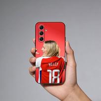 Football C-Chloe Kelly 18 Phone Case For Samsung Galaxy A73,A21s,A22,A31,A52,A53,A71,A41Soft Black Shell Samsung a71 5g red
