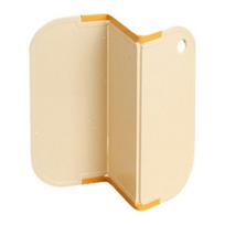 Yousheng Cutting Board Food Grade Portable Tri-Fold Cutting Board PP Non-Slip Chopping Board with Juice Groove & Grinding Plate for Kitchen Camping beige