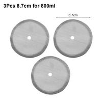 3Pcs Reusable Coffee Press Filters 350/800/1000ml French Press Filters Mesh Replacement Coffeeware Accessories white