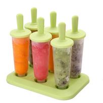 Reusable Ice Cream Molds Easy To Fall Off Homemade DIY Ice Cream Tools Food Grade Plastic Popsicle Mould Home Kitchen red