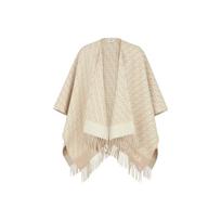 FENDI Ff Žakardinis Kutaisotas Pončas FXX723AQCWF0QB9 One Size 1 smėlis