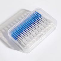200pcs Pack Soft Silicone Disposable Interdental Brushes for Orthodontic Care Green, 120 pcs blue