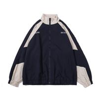 Unisex Reflective Windbreaker: Trendy Loose-Fit Jacket XXL white
