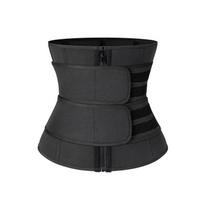 Crossbelt Abdominal Binder & Waist Trainer: Sculpting & Supportive Sportswear for Postpartum black
