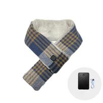 Heated Scarf Adult Winter Heating Pad Rechargeable USB Charging Scarf for Outdoor Activity Snowboarding Neck Warmers gray