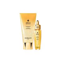 Guerlain Abeille Royale Cleansing Care‑in‑Mousse With Youth Watery Oil Serum/Royale Fortifying Lotion with Royal Jelly Skincare Set Oil Serum 30ml+Cleanser 175ml beige