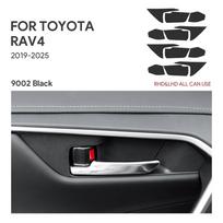 For Toyota RAV4 RAV 4 XA50 2019 2020 2021 2022 2023 2024 2025 Suede Trim Sticker Car Inner Door Handle Panel Accessories One Size gray