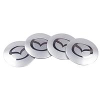 4 vnt. 56/60 mm automobilio ratlankio centrinis dangtelis Mazda MS RX7 RX8 2 3 6 Atenza Axela Demio MX5 929 CX3 CX4 CX5 CX7 CX8 CX9 GH BK MP For mazda gray