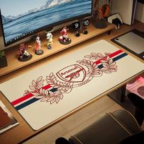 Arsenal F Large Size Mouse Pad Large Gaming Table Cushion Non-slip Laptop Tablet Big Mousepad XXL Mat Mini PC Playmat With Lock edge 50cmx100cm(19.6x39.4inch)