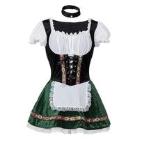 Munich Oktoberfest Costume Badelia National Maid Dress Stage Performance Clothing 3XL black