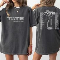Tate Mcrae The Think Later Tour T-Shirt Tate Mcrae Merch S gray