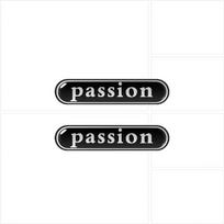 4 vnt./komplektas 3D gelinis automobilio lipdukas „Passion“ logotipo emblema Smart Fortwo 453/451 Automobilio šoninio galinio veidrodėlio vandeniui atsparus ženklelio lipdukas Apdaila black